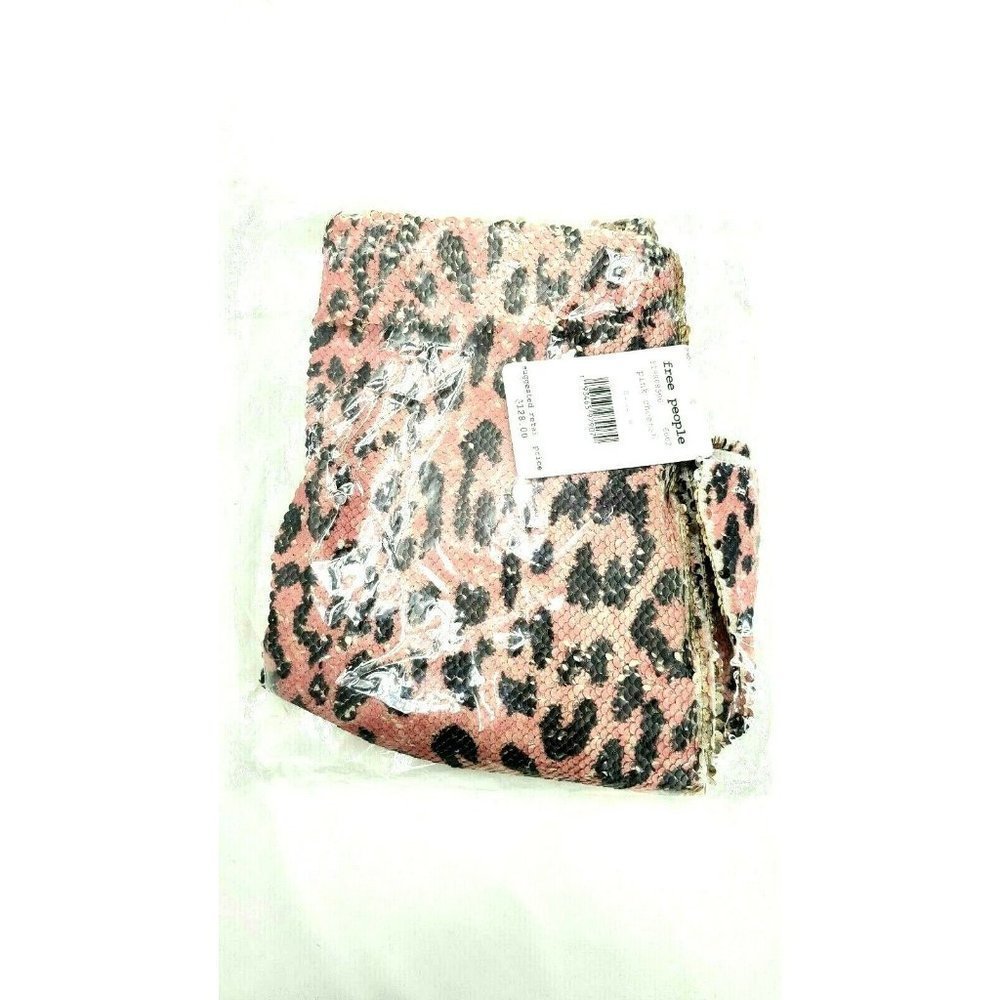 Mini Skirt, Cheetah-Print Skinny Sequin Mini by Free People - Pink Cheetah, 6 - Picture 10 of 12